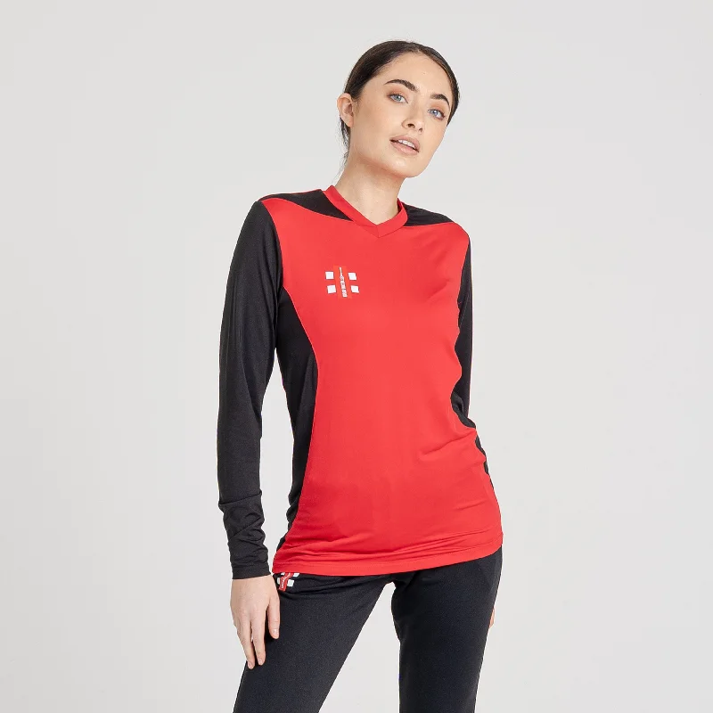 Women's T20 Long Sleeve Shirt-- Terry Blend Velvet Blend Canvas Blend
