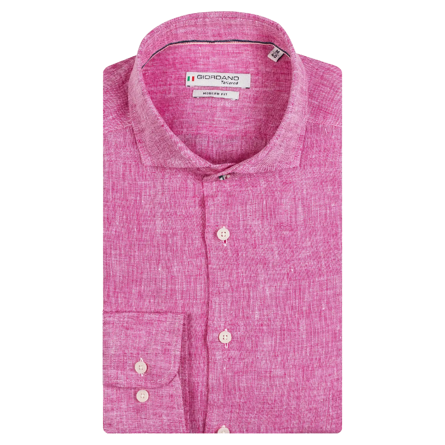 Giordano Long Sleeve Linen Shirt-- Cotton Fabric Linen Fabric Terry Fabric