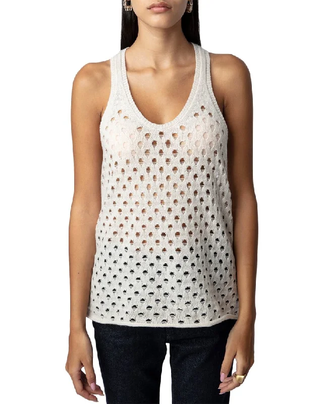 Zadig & Voltaire Abbie Rc Destroy Cashmere & Wool-Blend Shirt-- Hooded Caped Shawl Collar