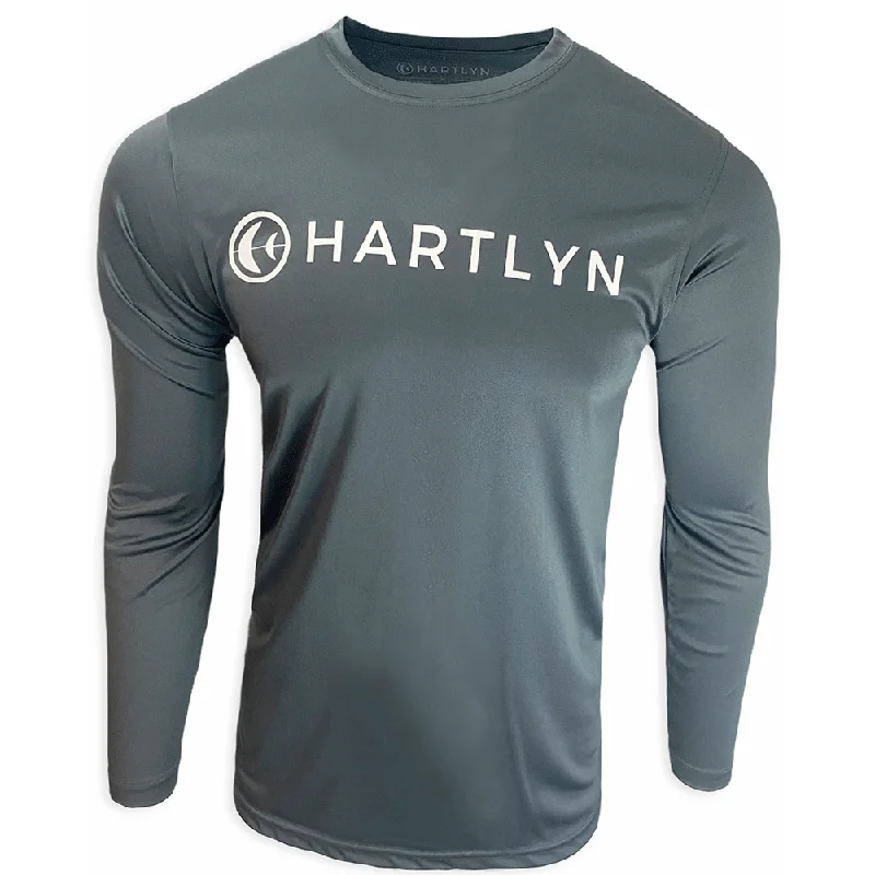 Hartlyn Series 2 UV Protectant Long Sleeve Shirt - Gun Metal-- Welt Pockets Slit Pockets