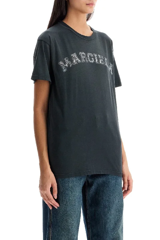 Maison Margiela Logo T-Shirt-- Print Jacquard Patchwork