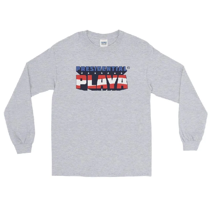 Presidential Playa Men’s Long Sleeve Shirt-- Collared Crew Neck Turtle Neck