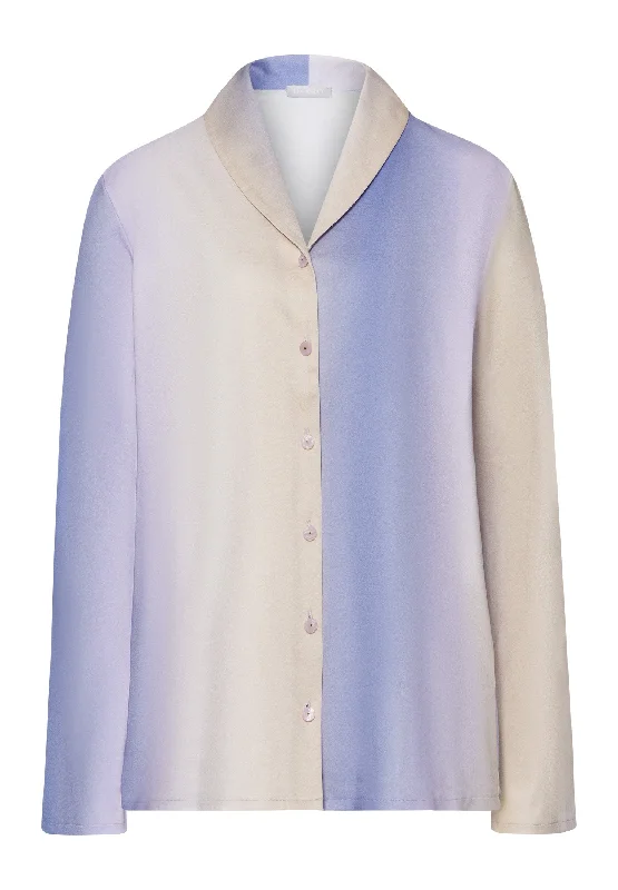 Loie Ombre Shawl Collar Cotton Shirt | Sunrise Ombre 74881-2160-- Oversized T-Shirt Spandex breathable