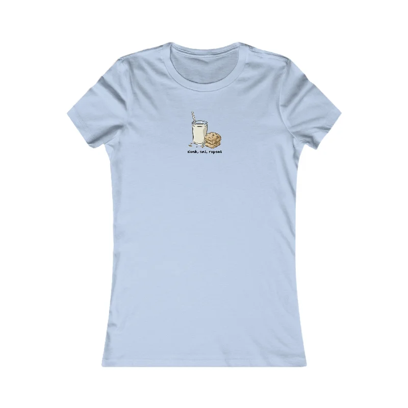 Dunk, Eat, Repeat Women's T-Shirt-- Faux Fur Fabric Real Fur Fabric Shearling Fabric