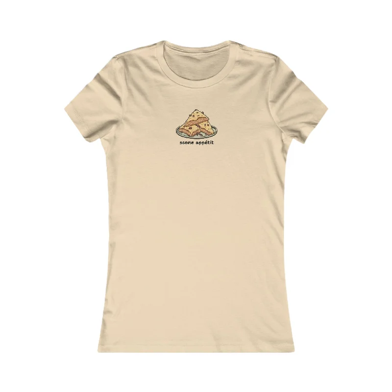 Scone Appetit Women's T-Shirt-- Hooded Caped Shawl Collar