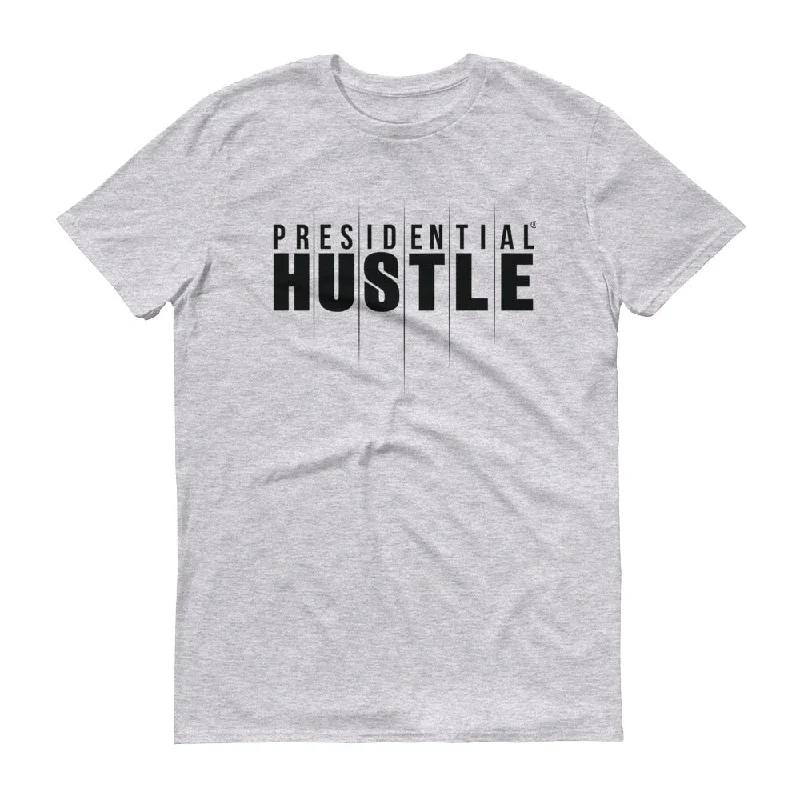 Presidential Hustle Shirt Short-Sleeve Tee-- Hooded Caped Shawl Collar