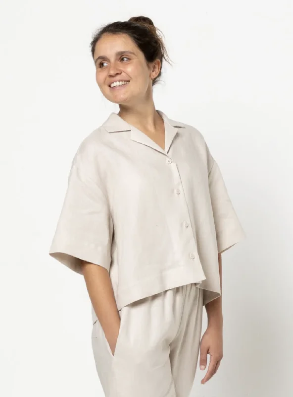 Style Arc Albie Woven Shirt-- Chenille Brocade Lace