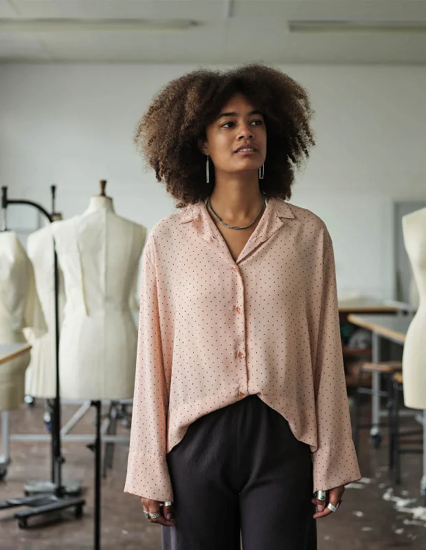 The Maker's Atelier Box Shirt-- Print Jacquard Patchwork