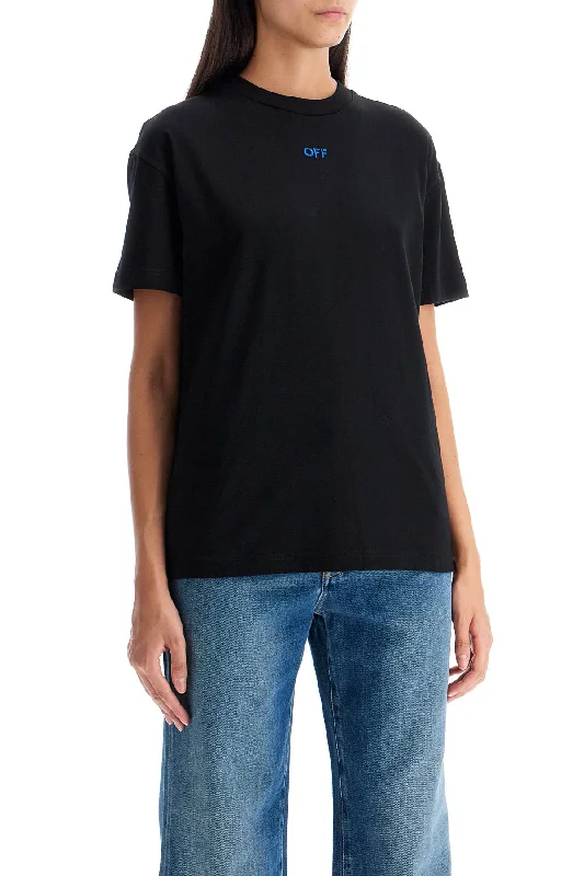 Off-White Pinkflower Arrow T-Shirt-- Nylon Fabric Polyester Fabric Spandex Fabric