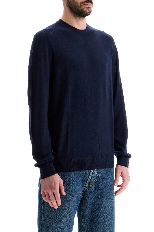 Paul Smith Lightweight Merino Wool Jersey Shirt-- Houndstooth Herringbone Solid