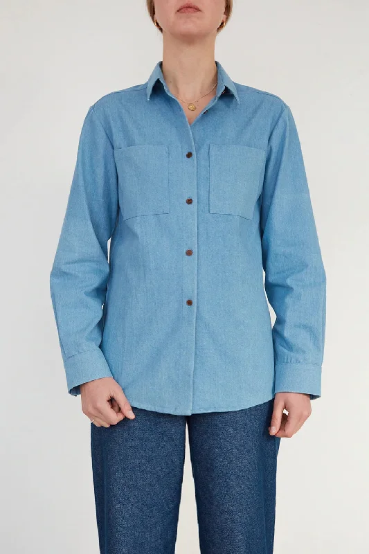 Modern Sewing Co. Unisex Shirt-- Solid Color Striped Floral