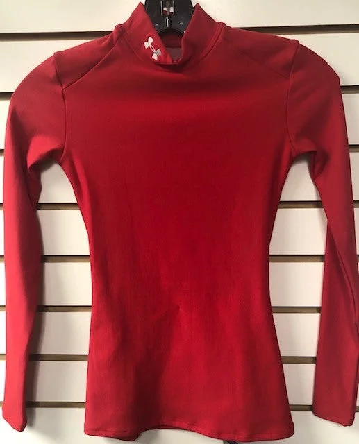 UA Women's ColdGear Compression Shirt-- Collared T-Shirt Boat Neck A-Line