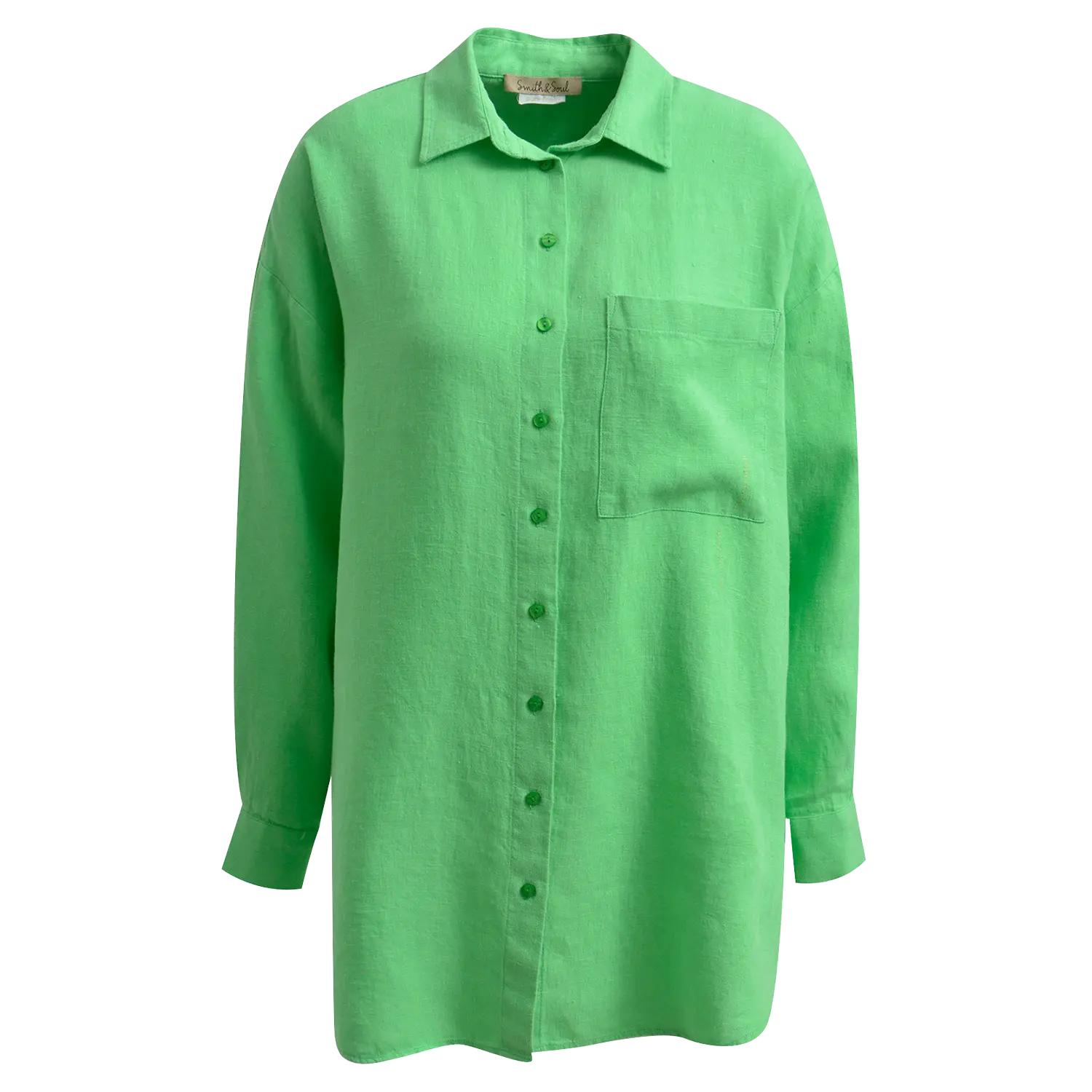 Smith & Soul Linen Oversized Shirt-- Cozy Warm Stylish