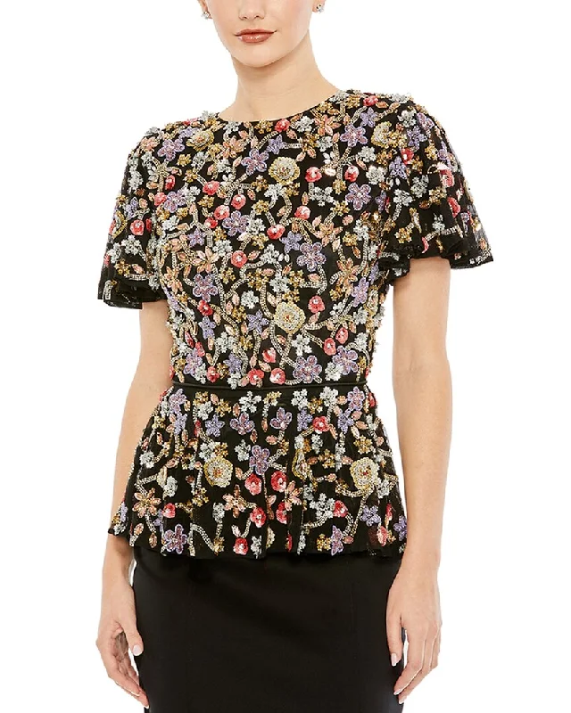 Mac Duggal Shirt-- Cashmere Blend Cotton Blend Poly Blend