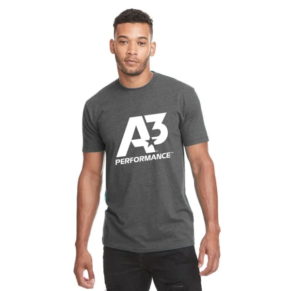 Gray A3 T-shirt-- Mesh Blend Leather Blend Suede Blend