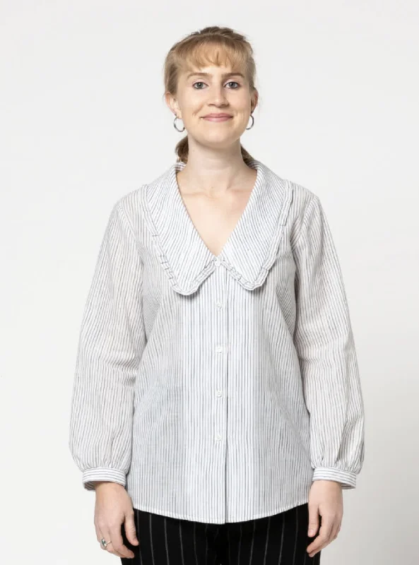 Style Arc Kennie Woven Shirt-- Handmade Hand-knitted Hand-woven