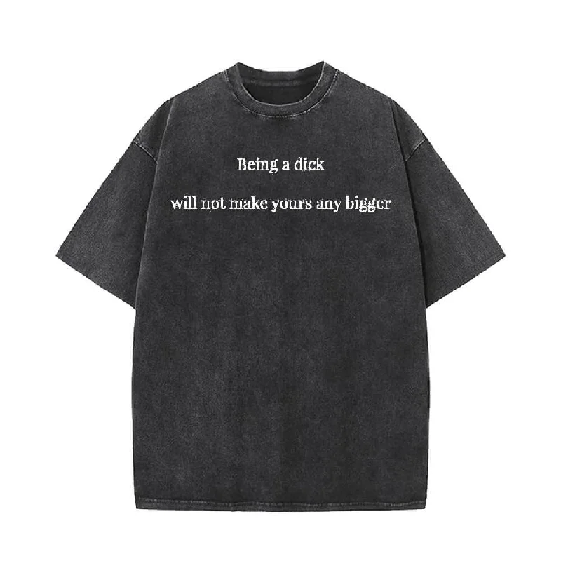 Will Not Make Yours Any Bigger T-shirt Shorts Hat-- Jersey Fabric Tulle Fabric Batik Fabric