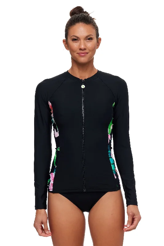 Next Keoki Palms L/S Surf Shirt-- Layered Multi-layer Single Layer