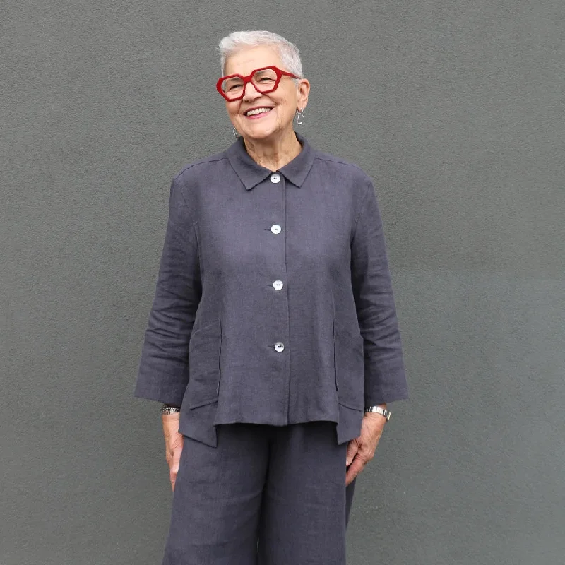 Tessuti Fabrics Harlow Shirt-- Welt Pockets Slit Pockets