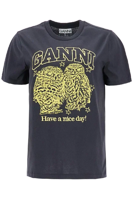 relaxed fit t-shirt with printed T4059 PHANTOM-- Fleece Nylon Spandex