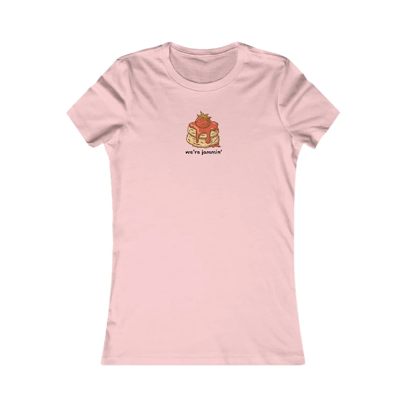 We're Jammin' Women's T-Shirt-- Front Pockets Side Pockets Patch Pockets