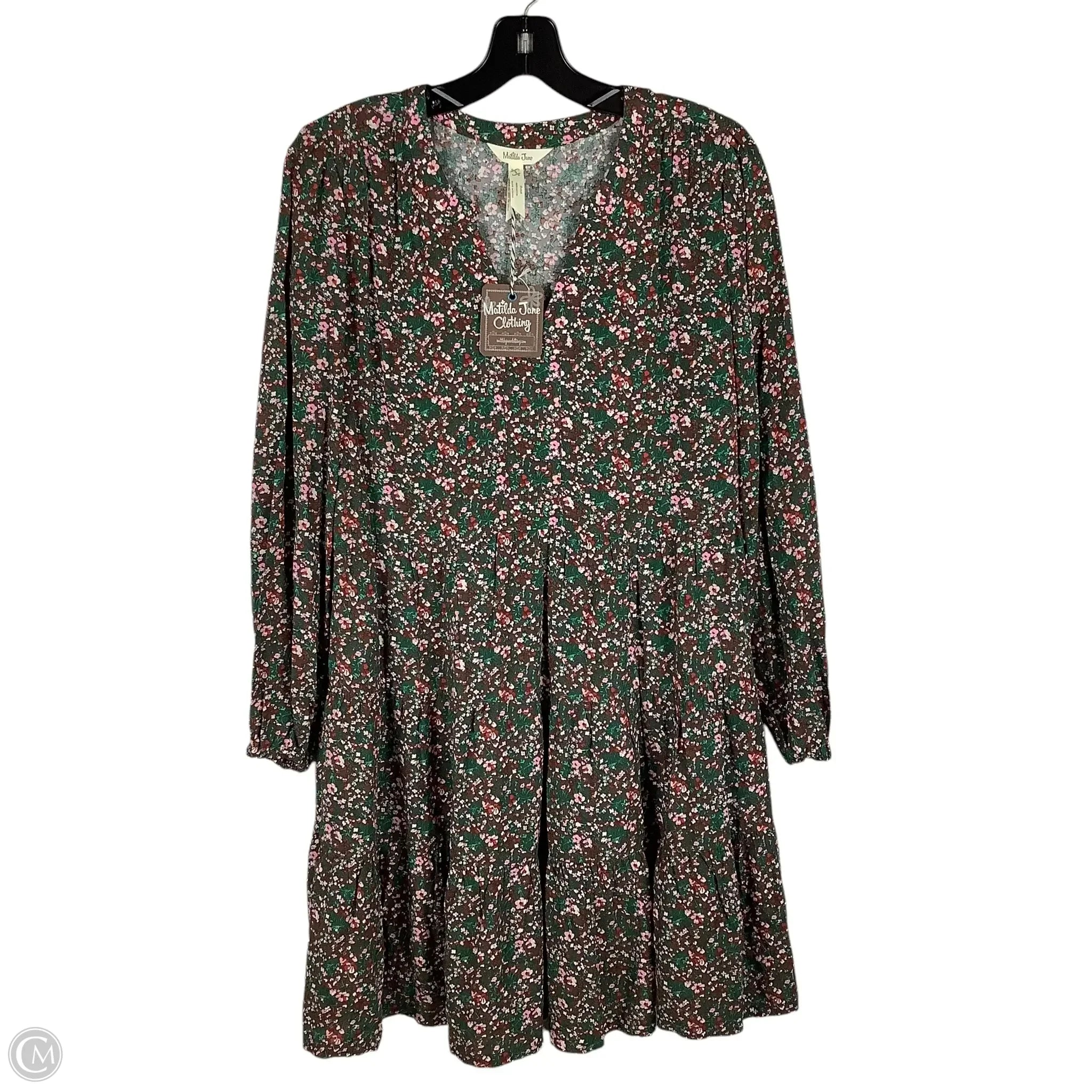 Dress Casual Midi By Matilda Jane In Floral Print, Size: S Tunics Office stylish