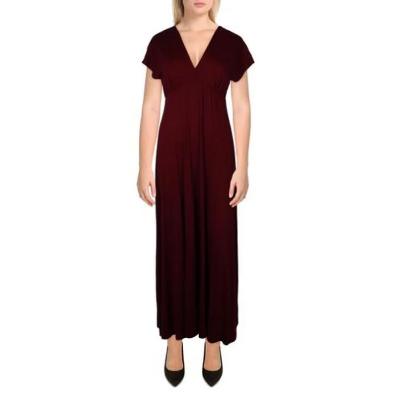Womens T-shirt Dress Faux Wrap top Shift Dress Casual Short Summer