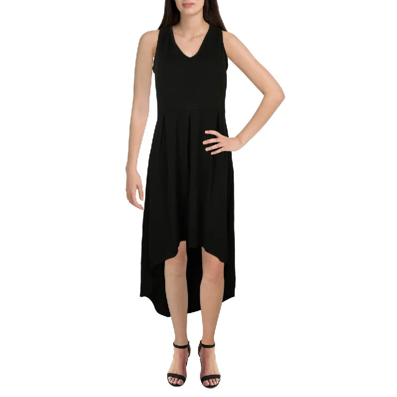 Womens Knit Sleeveless Fit & Flare Dress Tunics Business professional