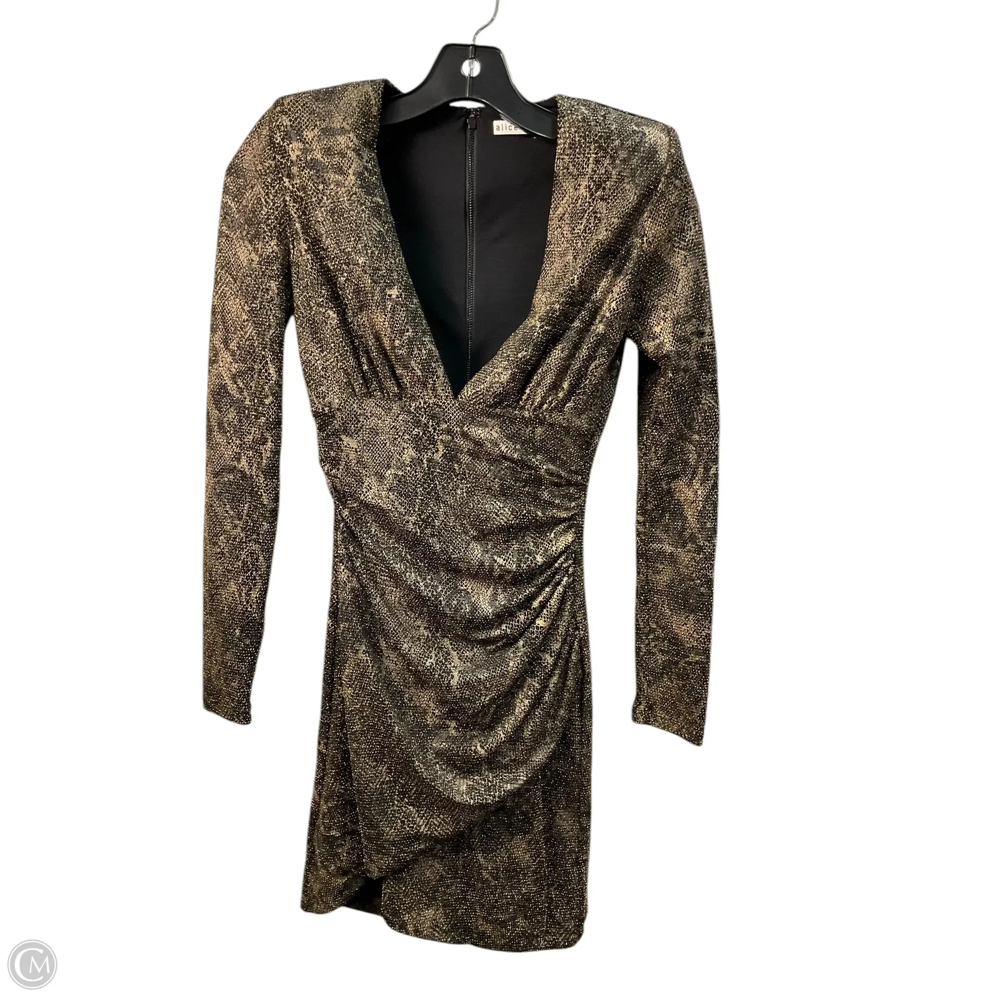 Dress Designer By Alice + Olivia In Gold, Size: Xs Tunics Cozy soft