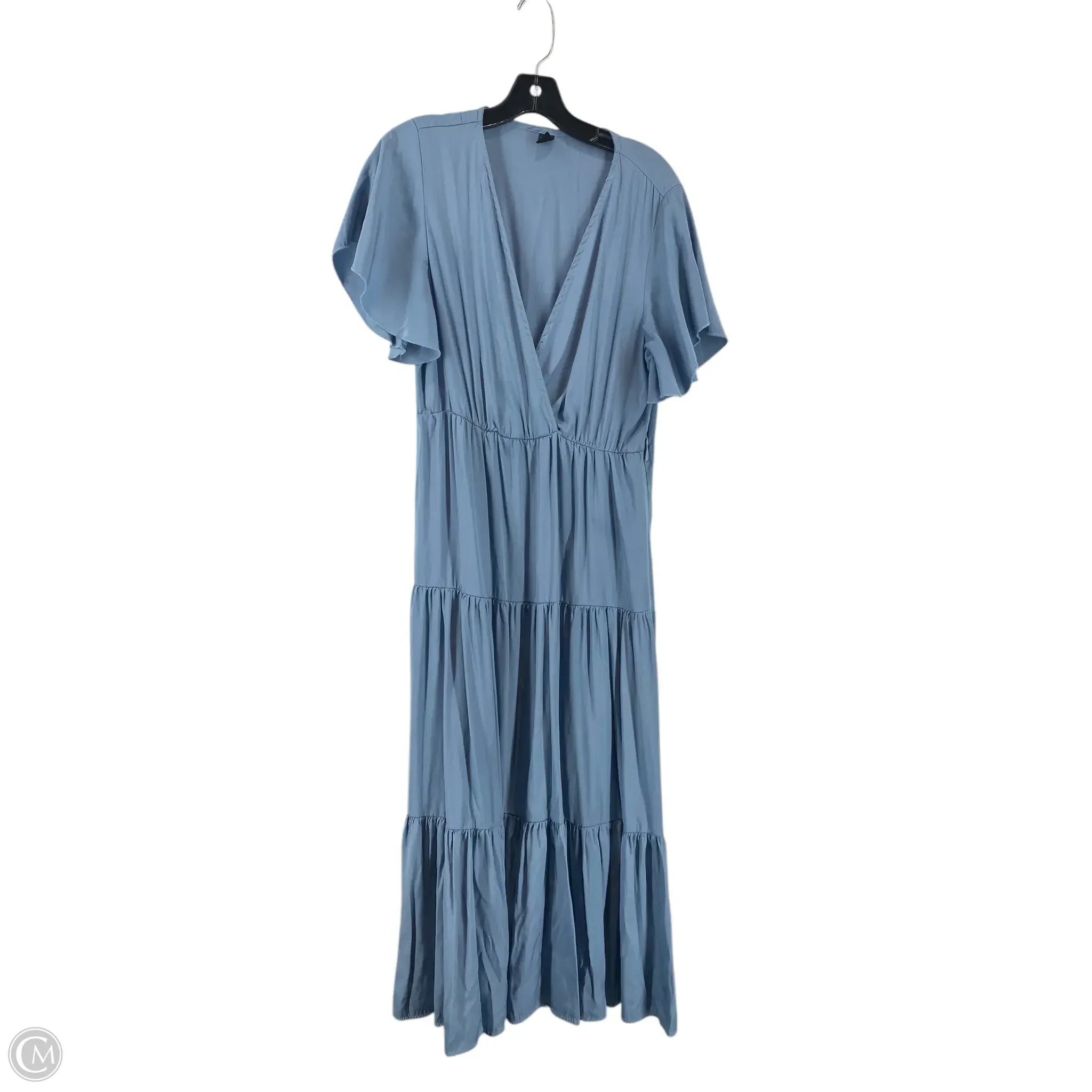 Dress Casual Maxi By Shein In Blue, Size: Xl Crew Neckline Casual