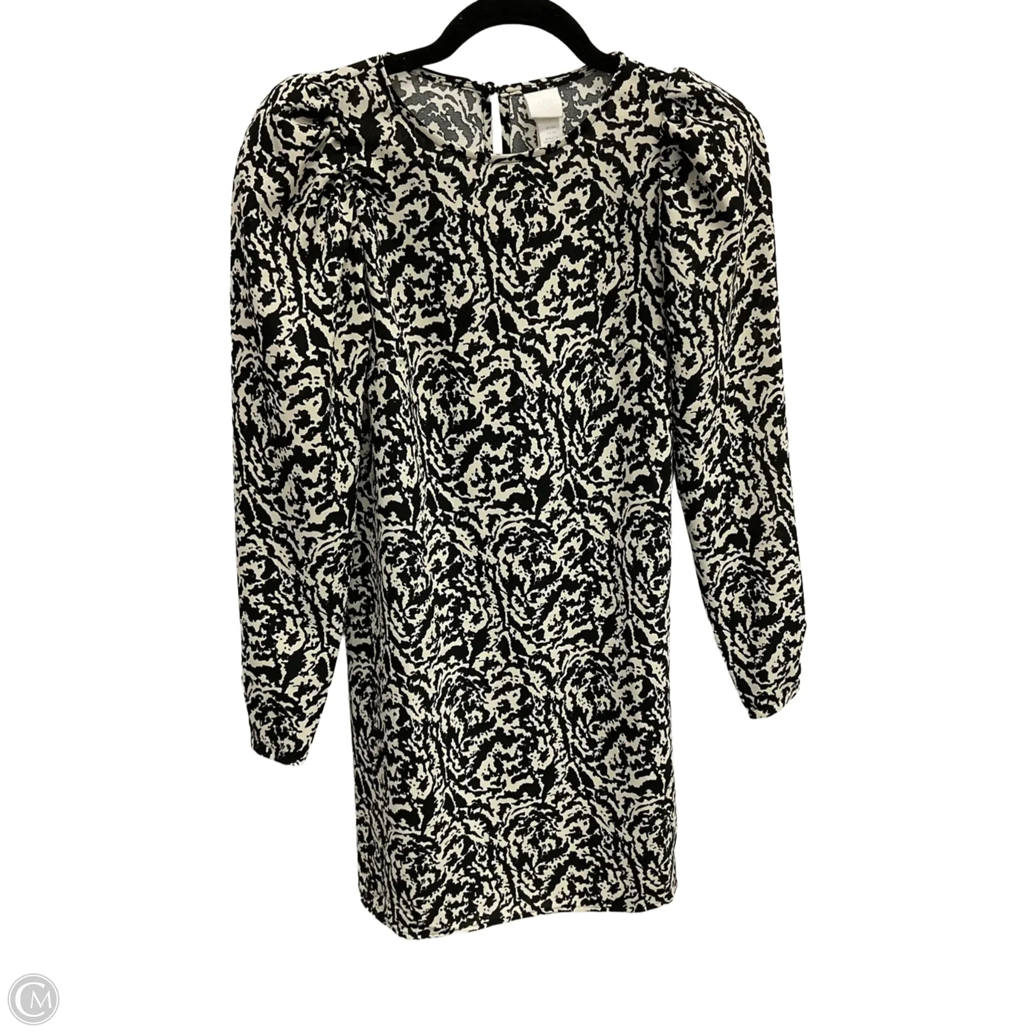 Dress Casual Short By H&m In Black & Cream, Size: Xs Tunics Versatile stylish
