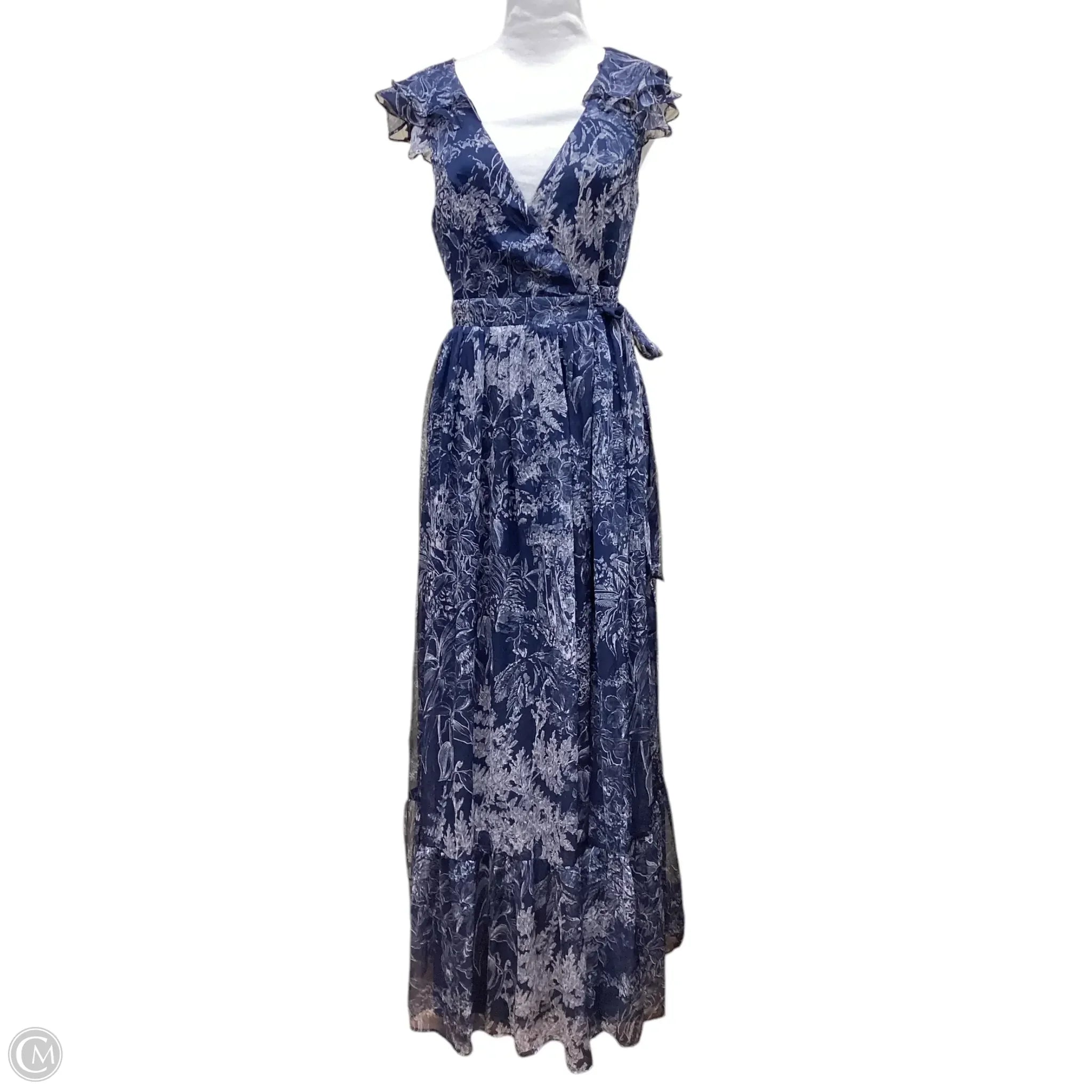 Dress Casual Maxi By Aqua In Floral Print, Size: S Tunics Prom sequined