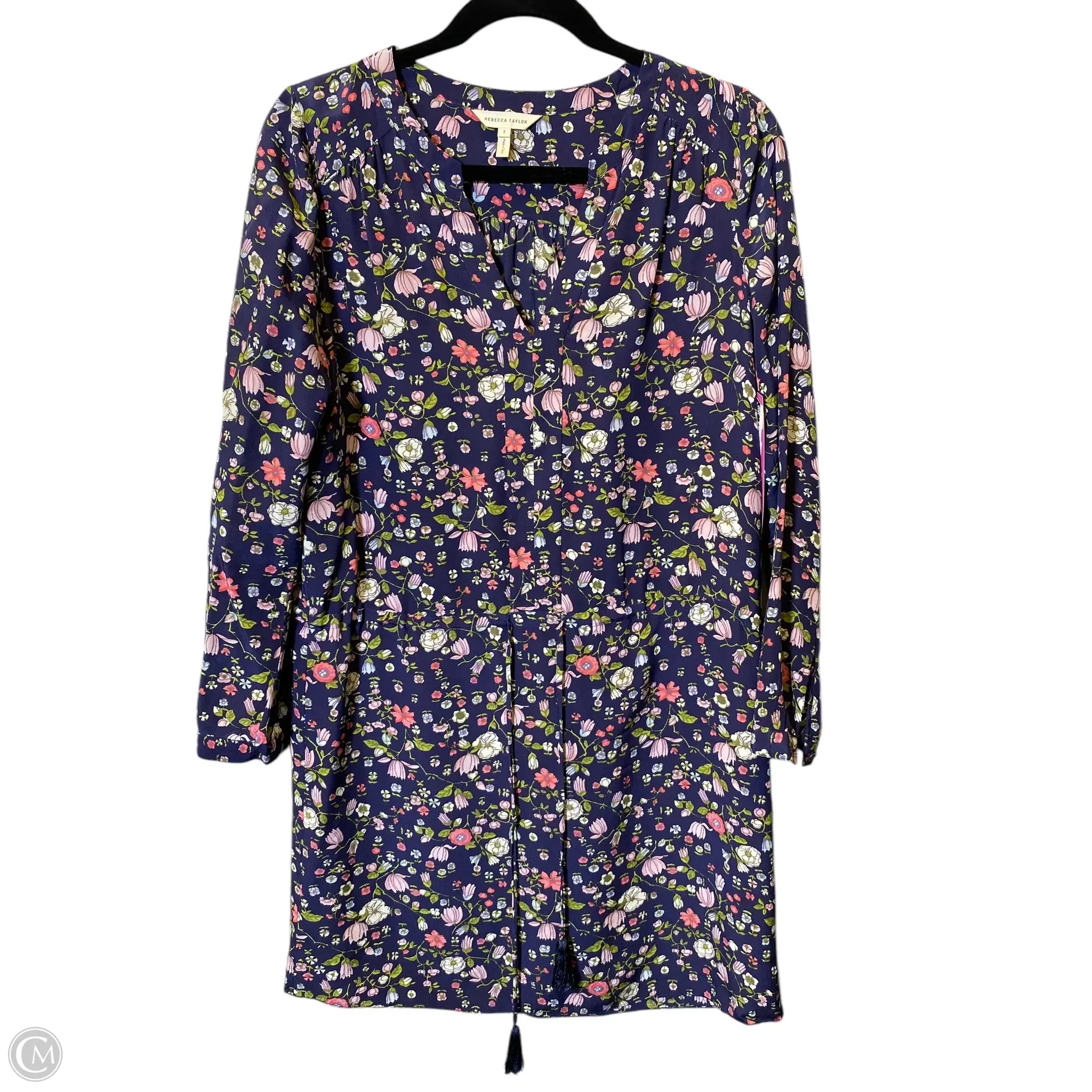 Dress Casual Short By Rebecca Taylor In Floral Print, Size: 2 Tunics Cozy soft