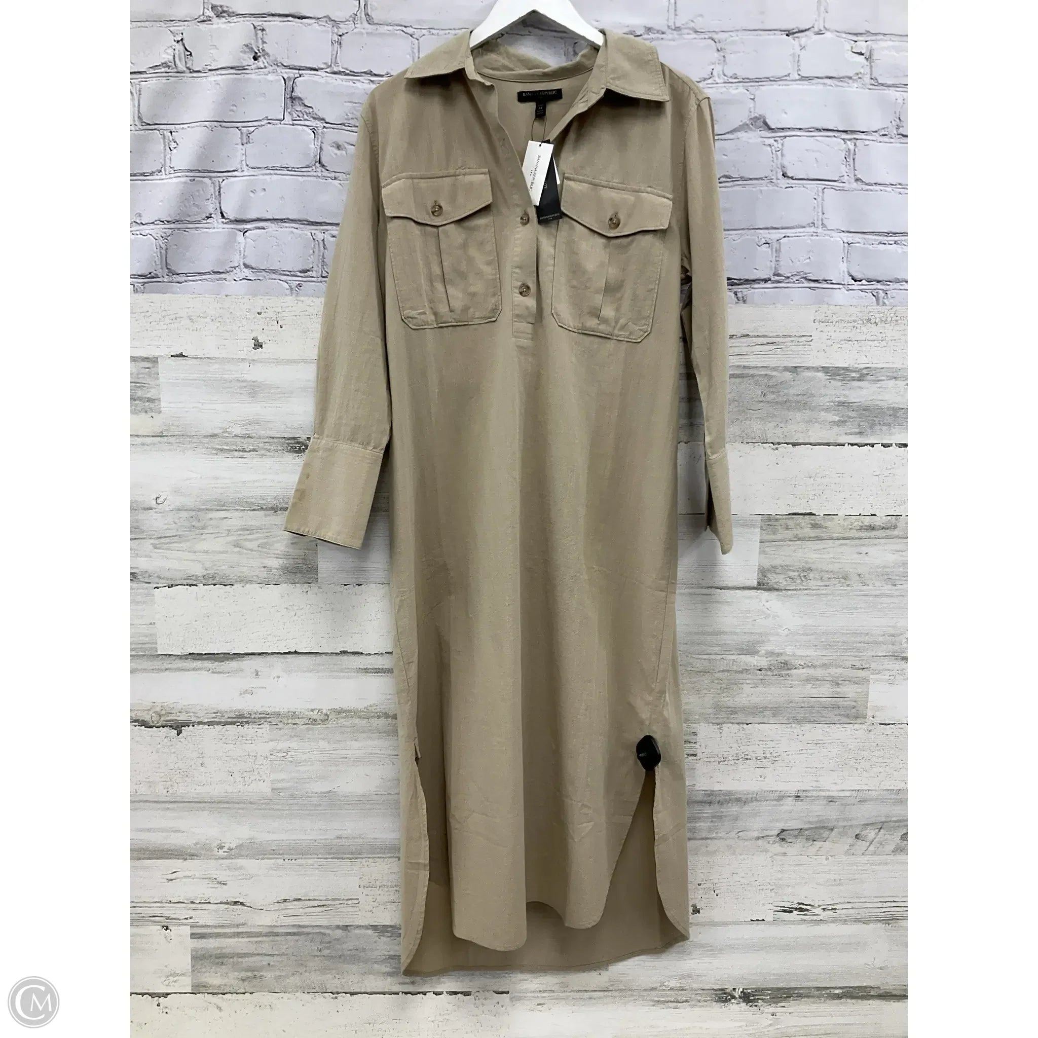 Dress Casual Maxi By Banana Republic In Beige, Size: M Tunics Modern contemporary