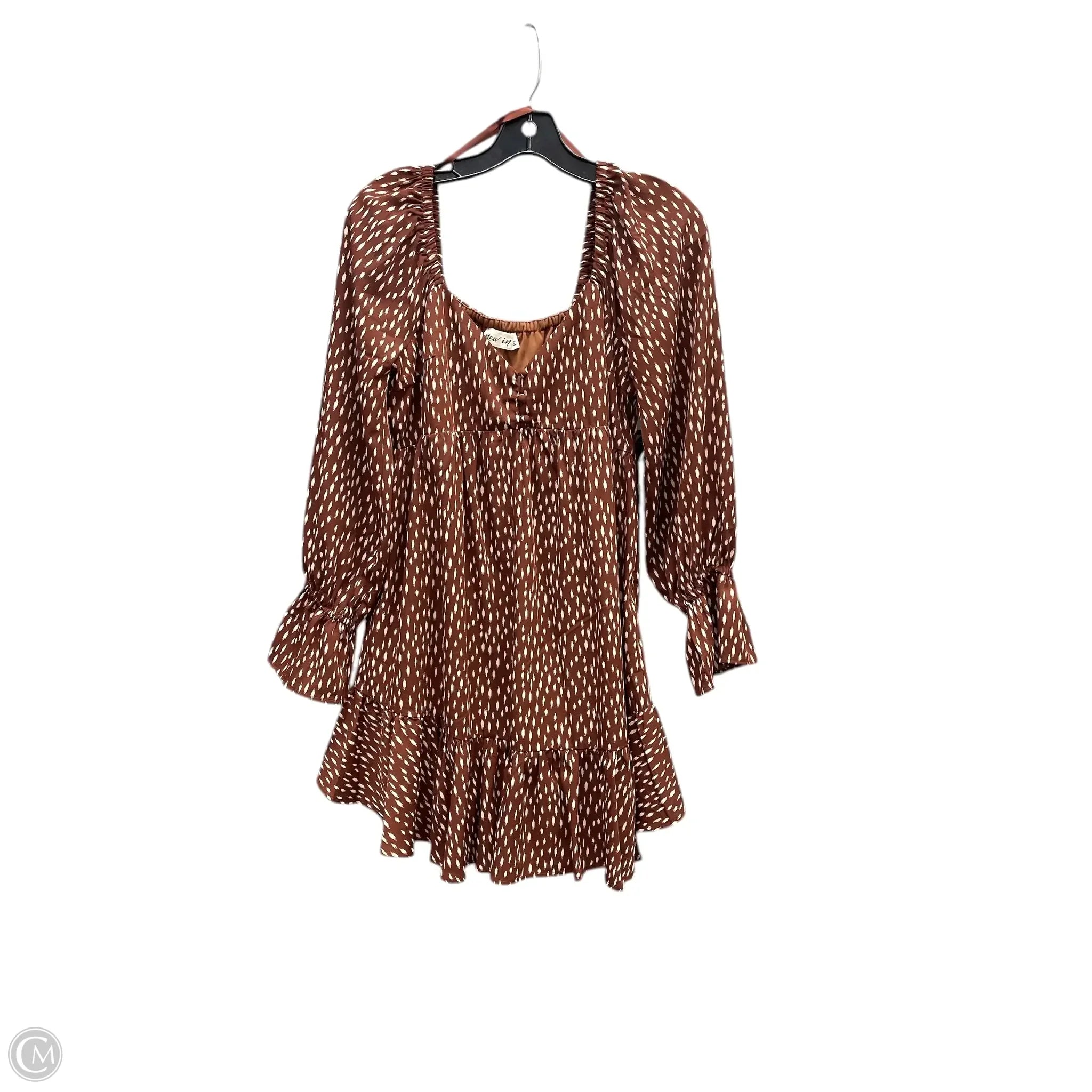 Dress Casual Short By New In In Brown, Size: M Tunics Fleece cozy