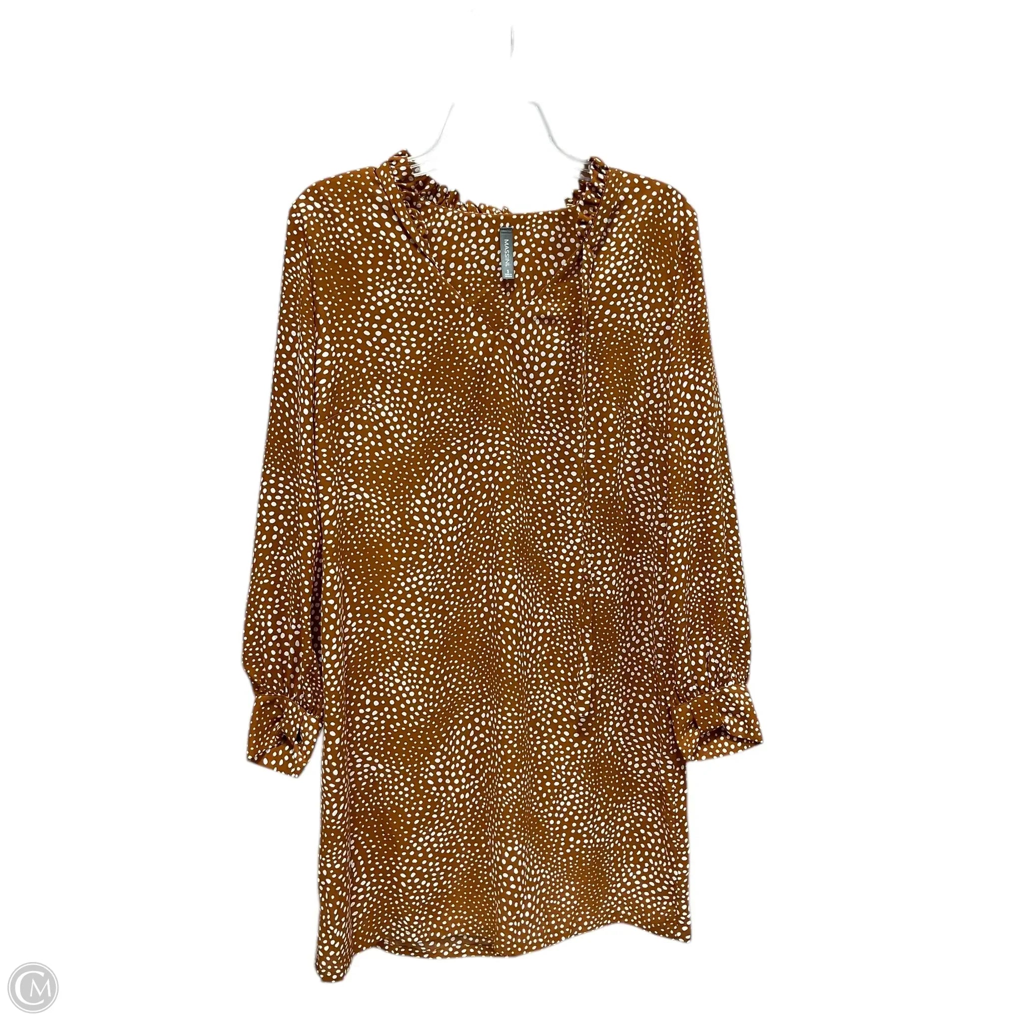 Dress Casual Short By Massini In Polkadot Pattern, Size: S Tunics Seasonal trendy