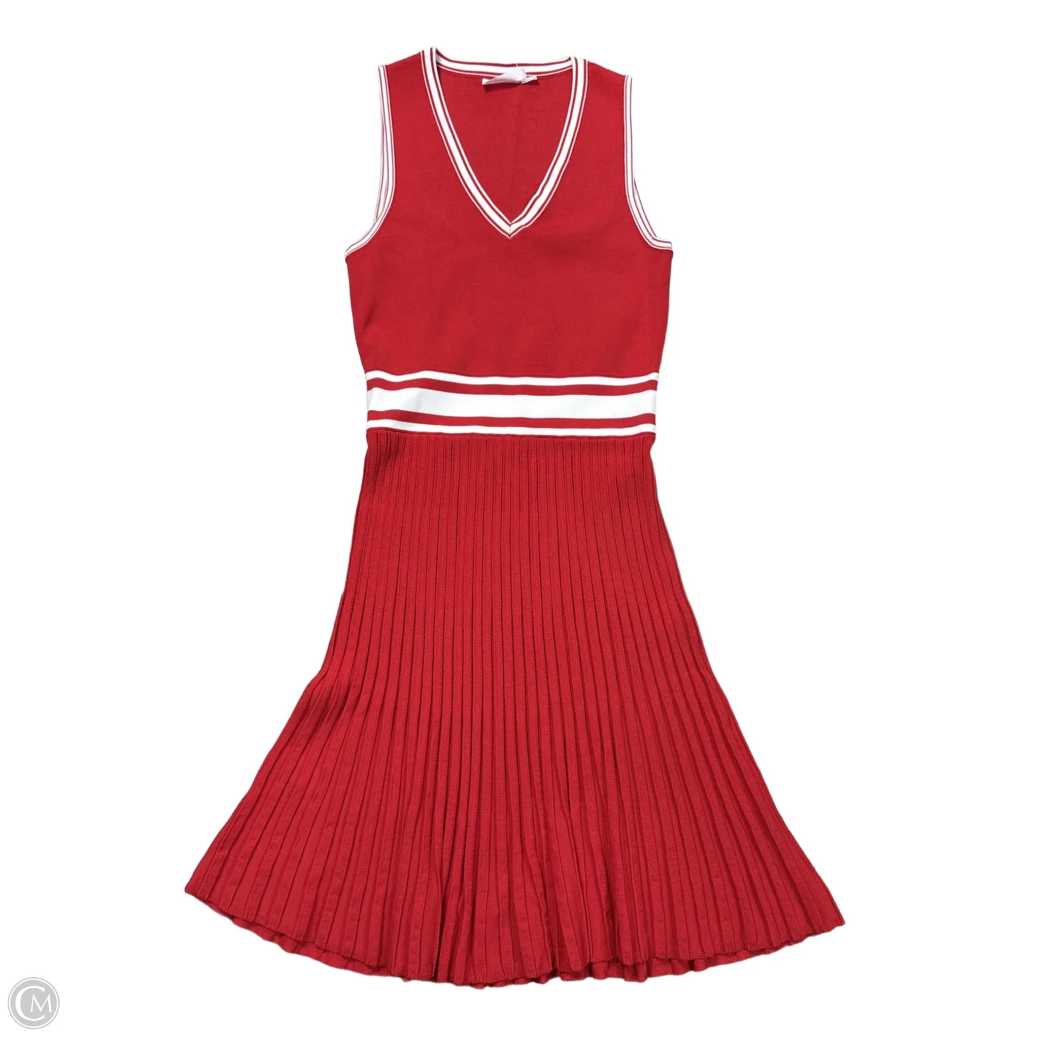 Dress Casual Short By Katie Sturino In Red, Size: M Tunics Travel practical
