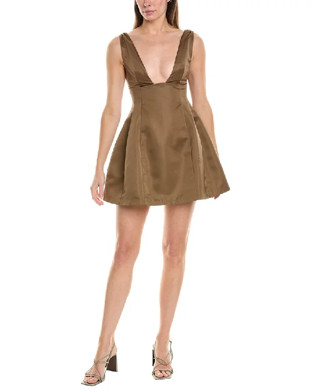 Weworewhat V-Neck Mini Dress Tunics Ceremony elegant