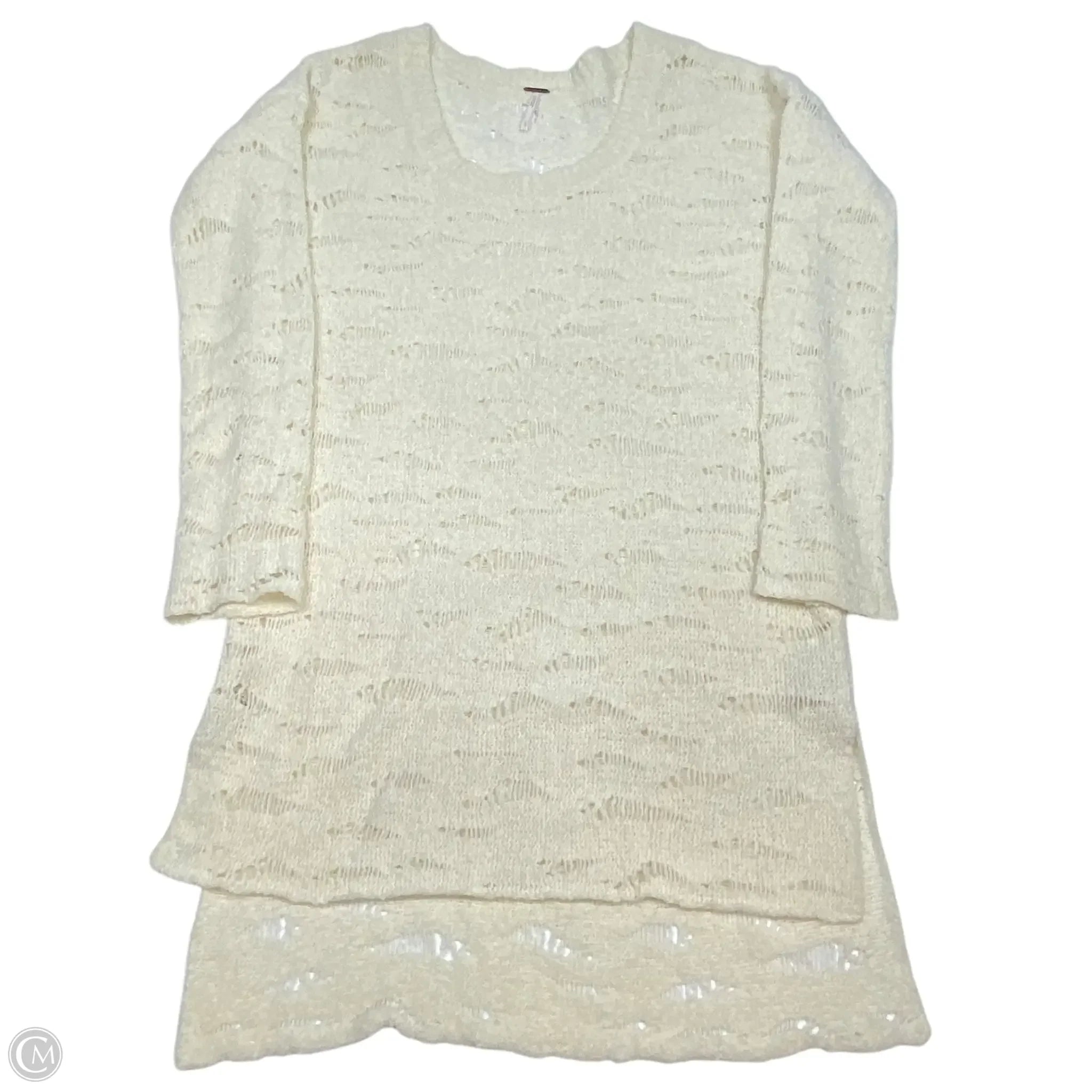 Dress Sweater By Free People In Cream, Size: L Pencil Office Professional