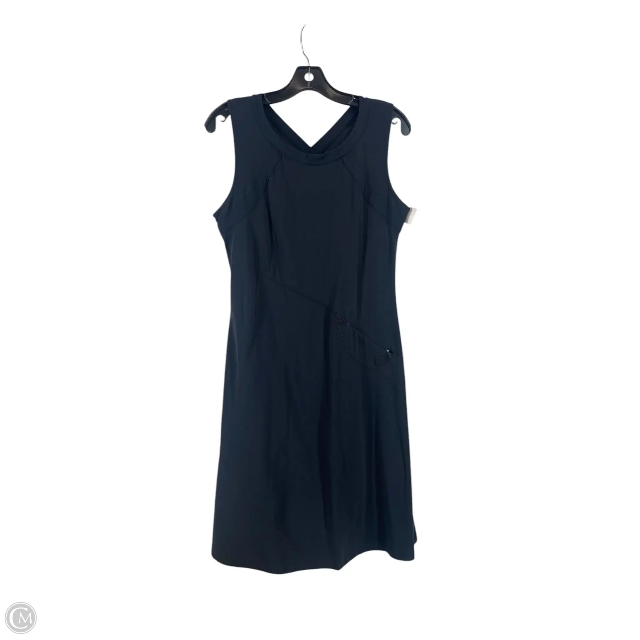 Athletic Dress By Mountain Hardwear In Black, Size: L Crew Neckline Sporty