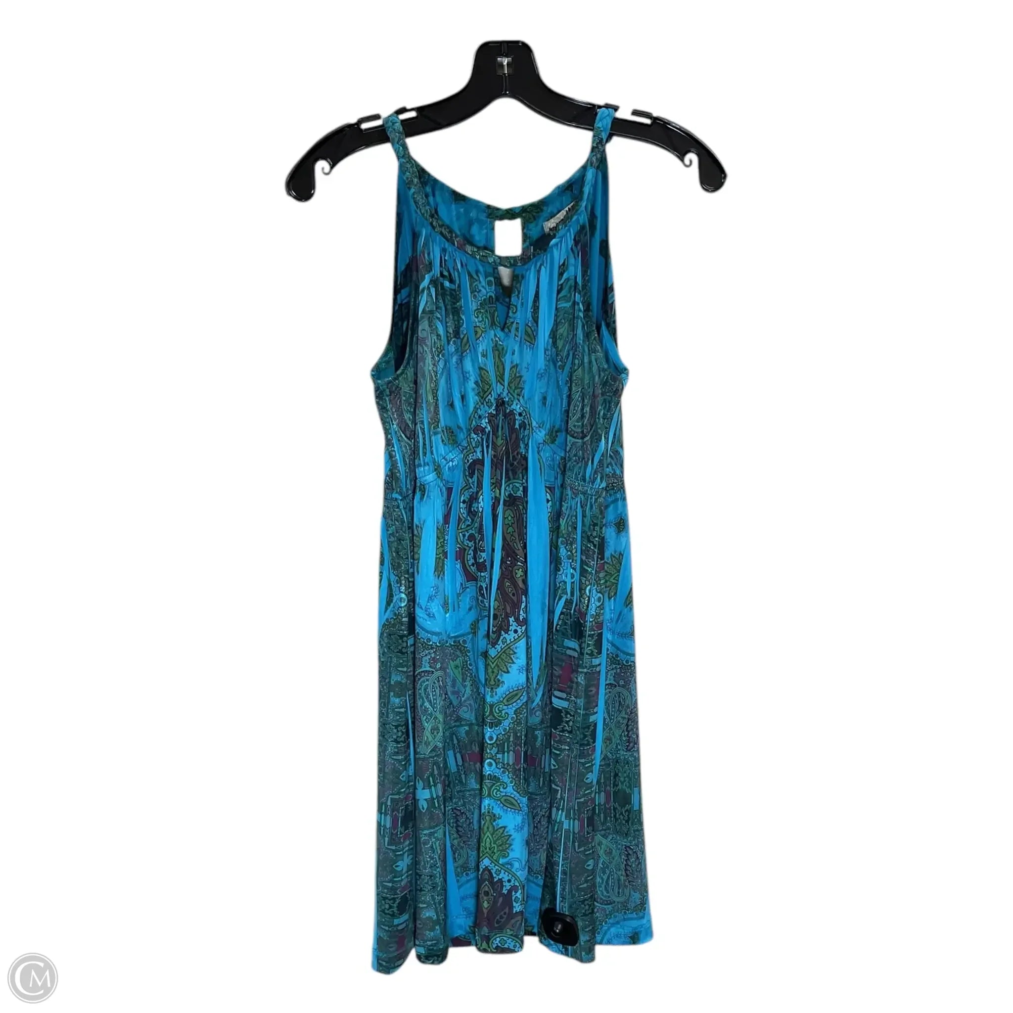 Dress Casual Short By One World In Blue, Size: Xl Tunics Sophisticated sleek