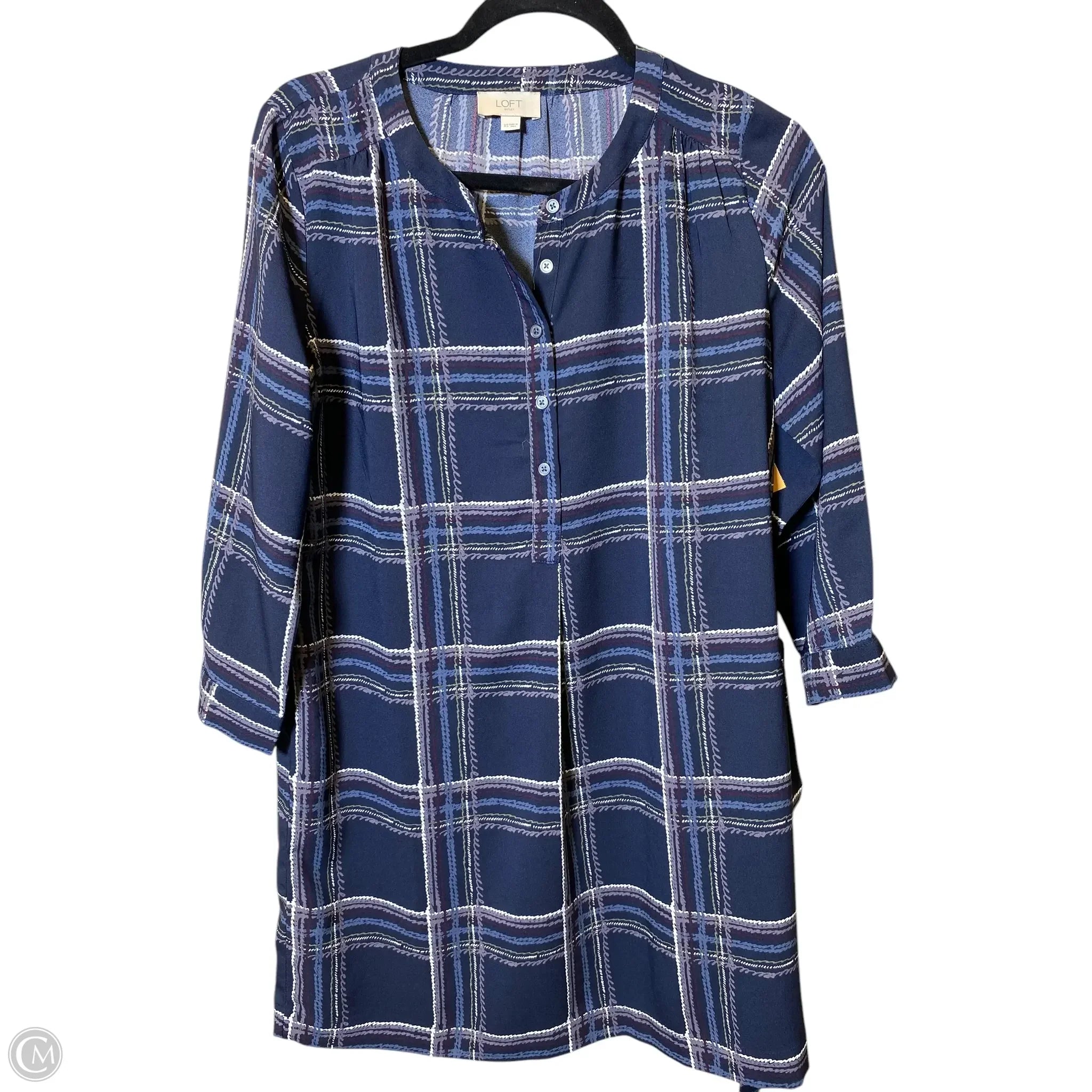 Dress Casual Short By Loft In Multi-colored, Size: Xs Shift Classic Vintage