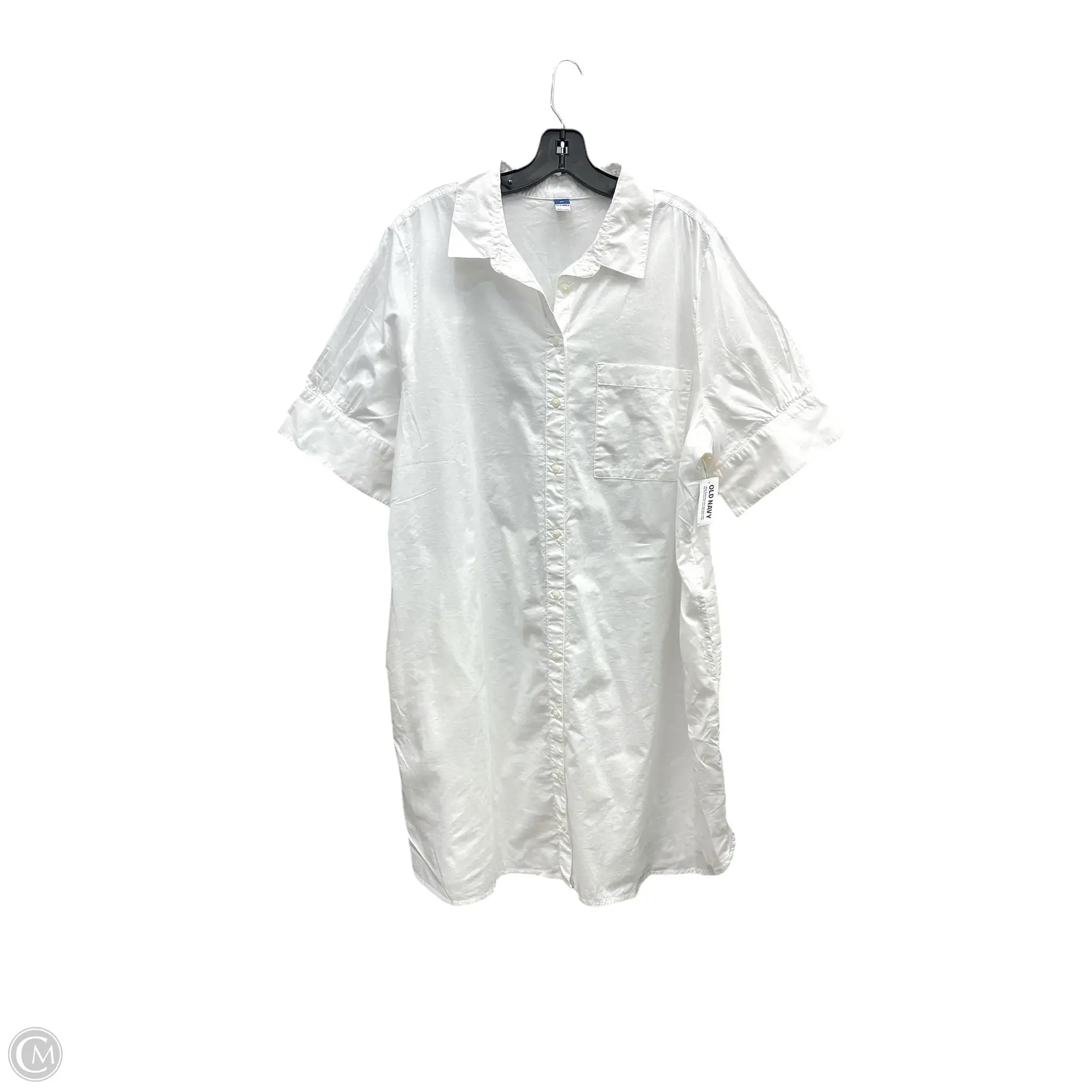 Dress Casual Short By Old Navy In White, Size: Xl Tunics Corduroy durable
