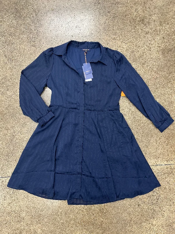 Dress Casual Short By Skies Are Blue In Navy, Size:M Tunics Fashionable trendy