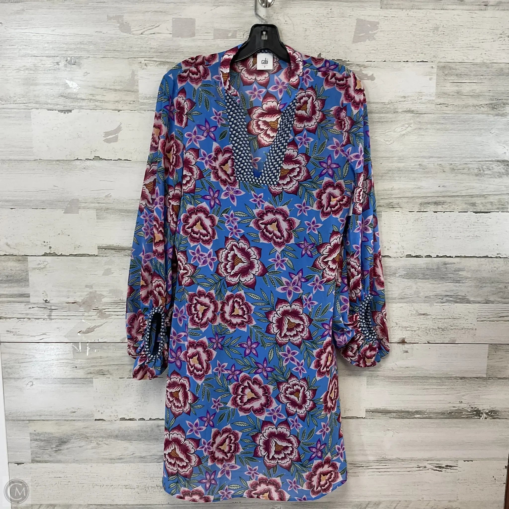 Dress Casual Short By Cabi In Blue, Size: S Tunics Sale discount