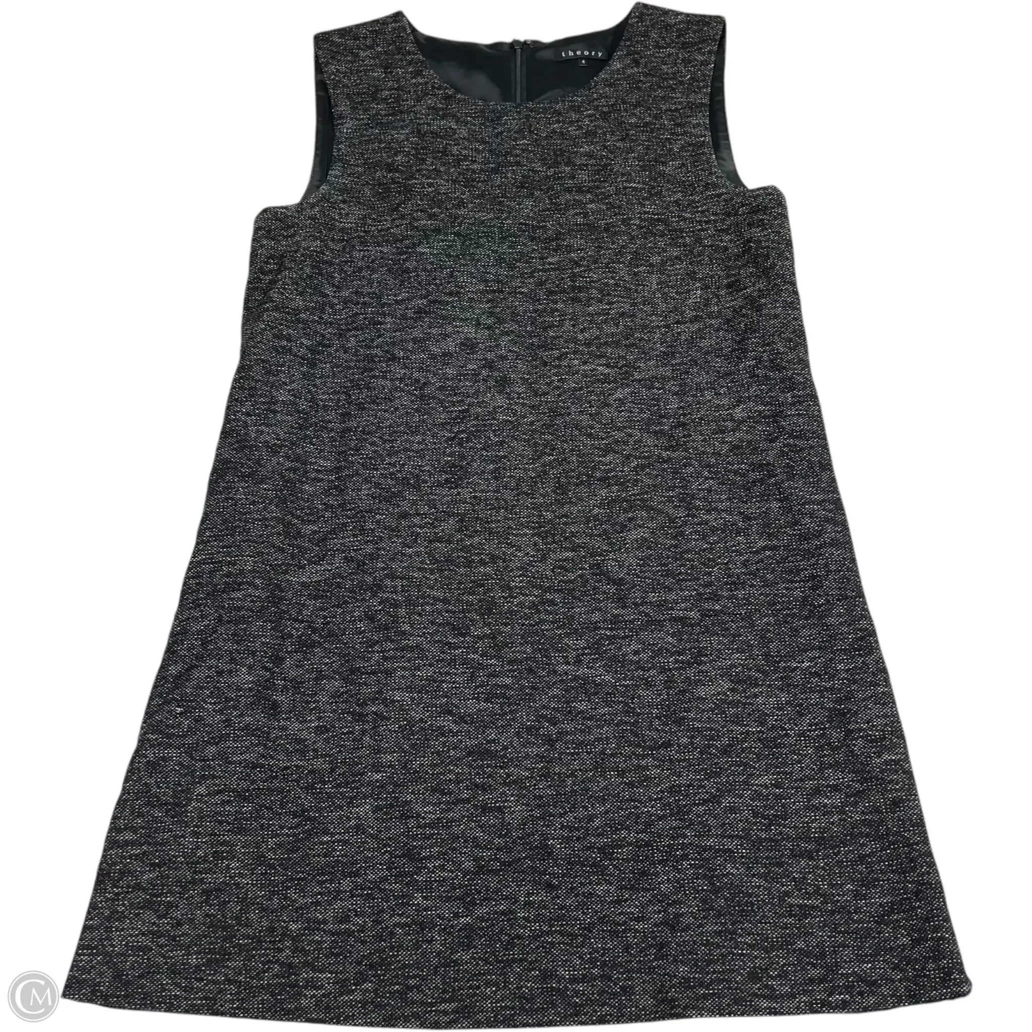 Dress Work By Theory In Grey, Size: S Tunics Formal black
