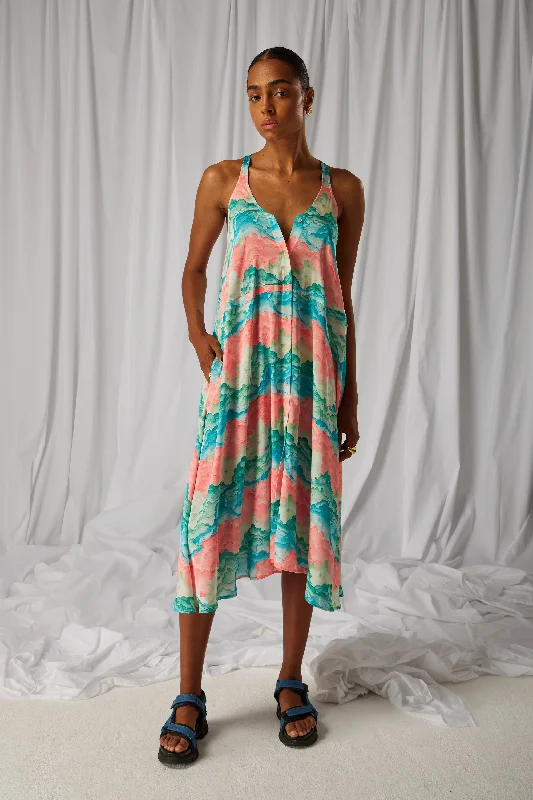 Java dress in Nuit Blanche print Tunics Brand named
