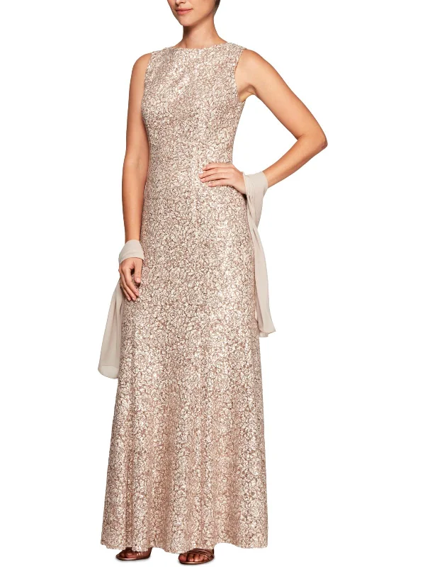 Womens Lace Sleeveless Formal Dress Tunics Review highly