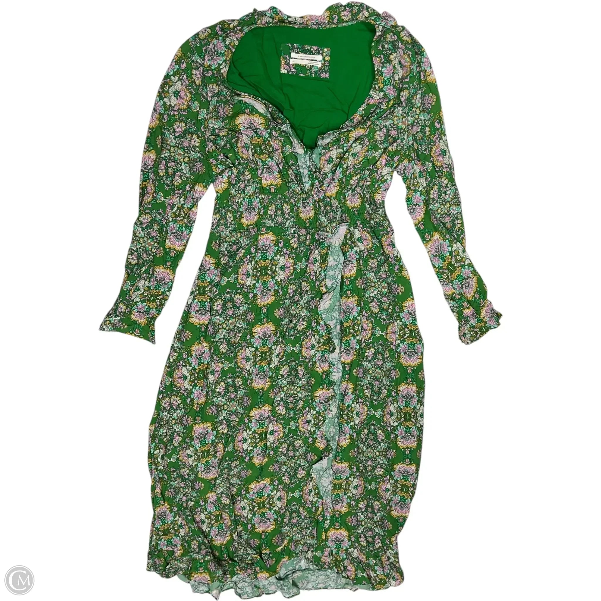 Dress Casual Maxi By Anthropologie In Green, Size: Lp Tunics Favorite customer