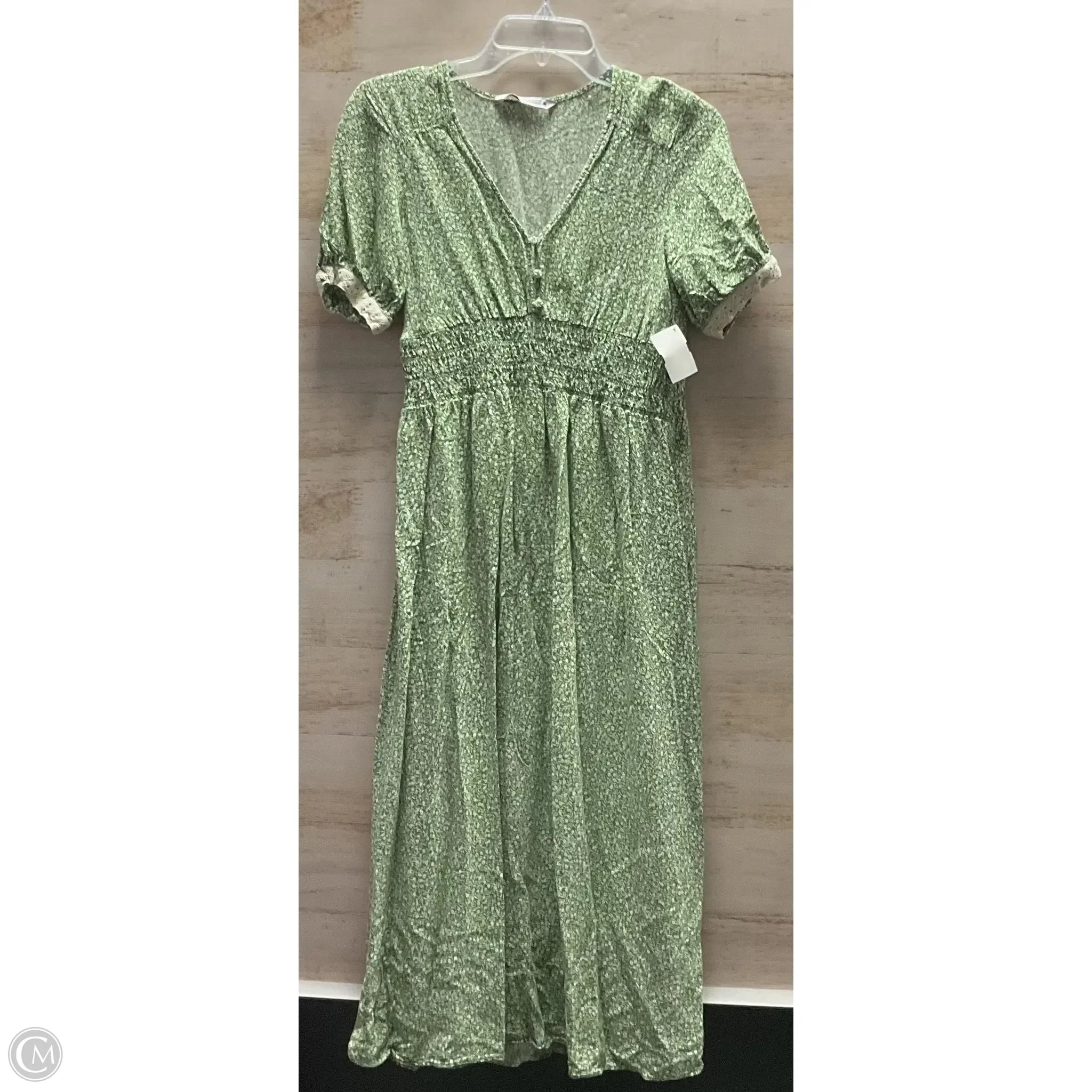 Dress Casual Midi By Zara In Floral Print, Size: S Tunics Summer linen